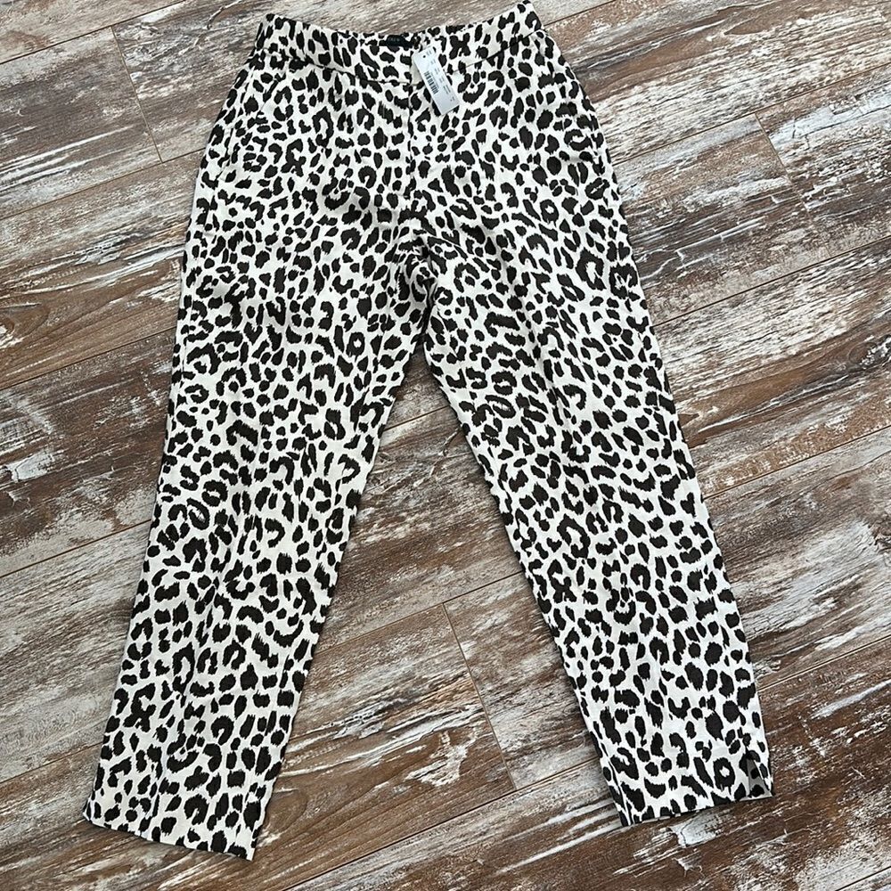 NWT J. Crew Animal Print Pants size 4